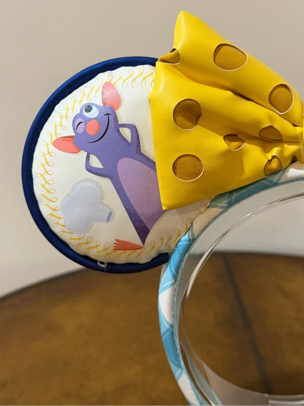 NEW DISNEY EPCOT FRANCE REMY & EMILE RATATOUILE EARS HEADBAND BIG CHEESE BOW